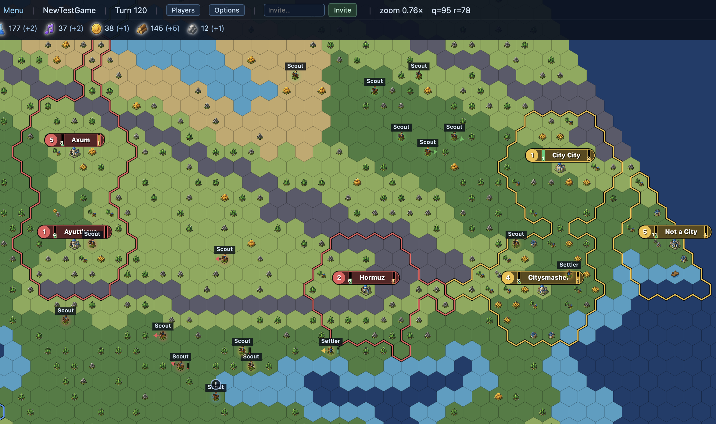 Cities & States: Prototype II